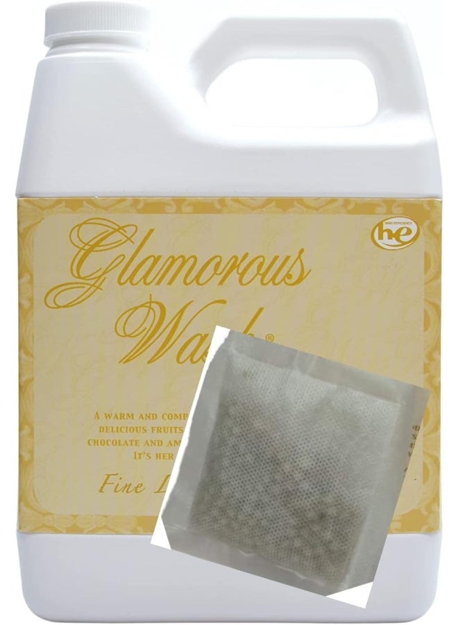 Tyler Candle Glamorous Wash Diva Half Gallon (64 OZ) Laundry Detergent/with Glamorous Sachet Single Pouch - Image 2
